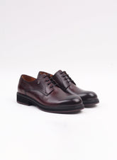 Bordo Analin Deri Erkek Klasik Ayakkabı - Oggi Shoes